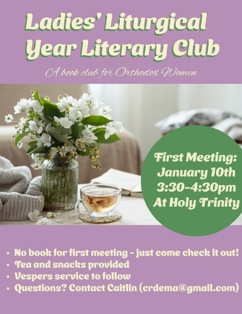 Join the ladies Saturday, January 10th, for the first meeting of the literacy club
