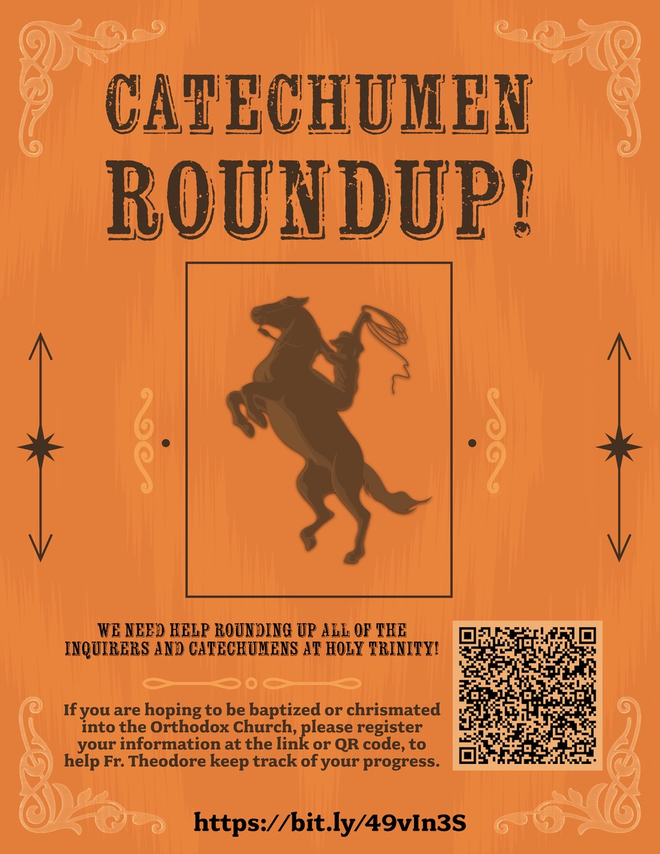 If you are an inquirer or catechumen, please register at the link to help Father Theodore track your progress