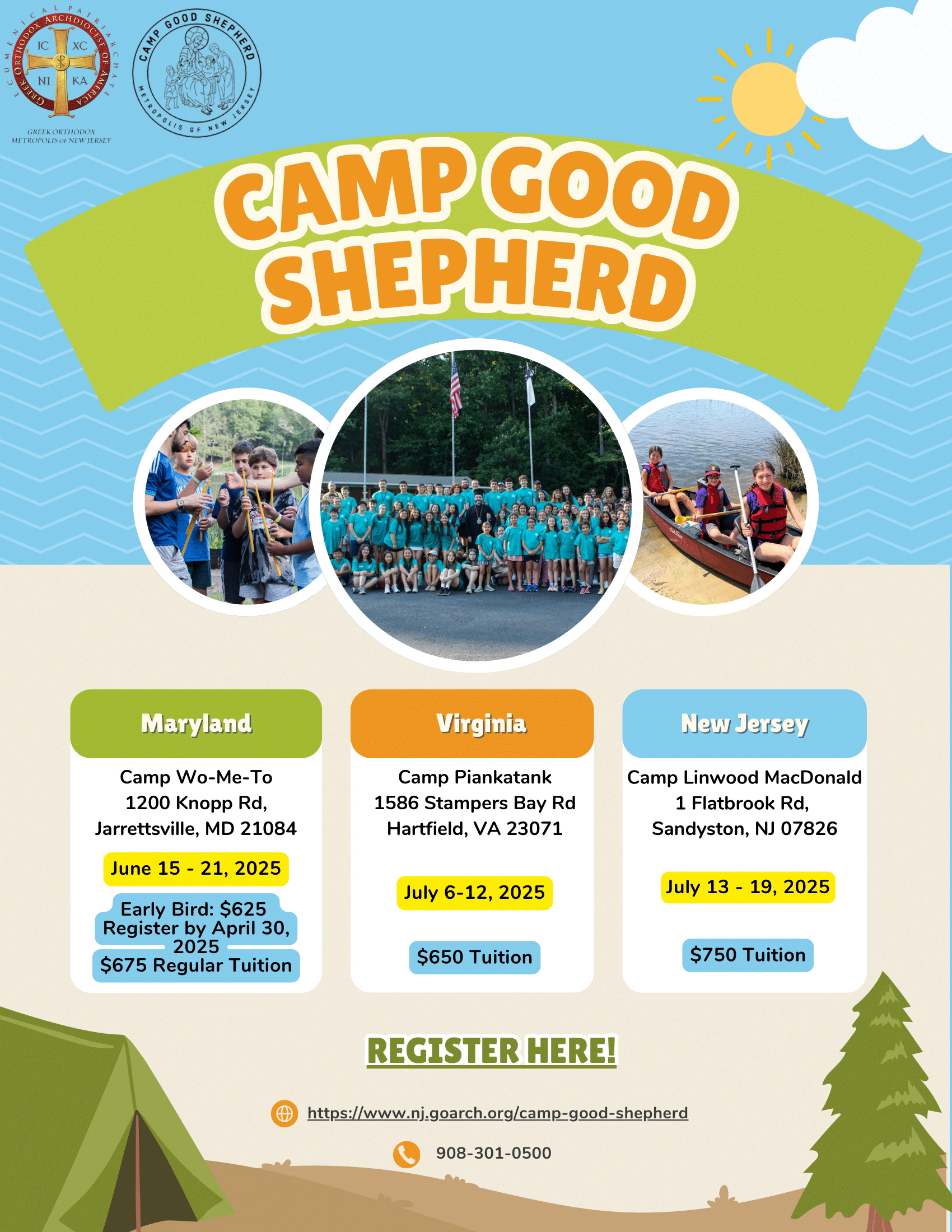 Camp Good Shepherd registration is open! Make sure to register before July 6th!