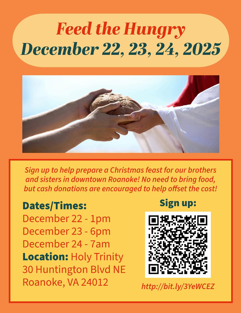 Sign up to prepare a Christmas dinner for The Least of These