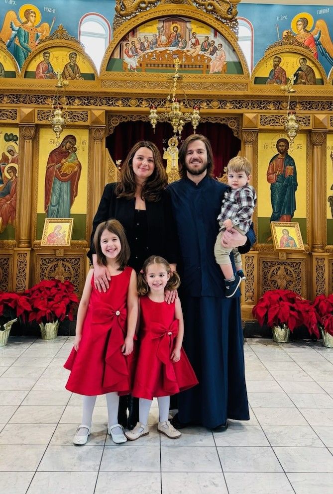 Father Theodore with his family