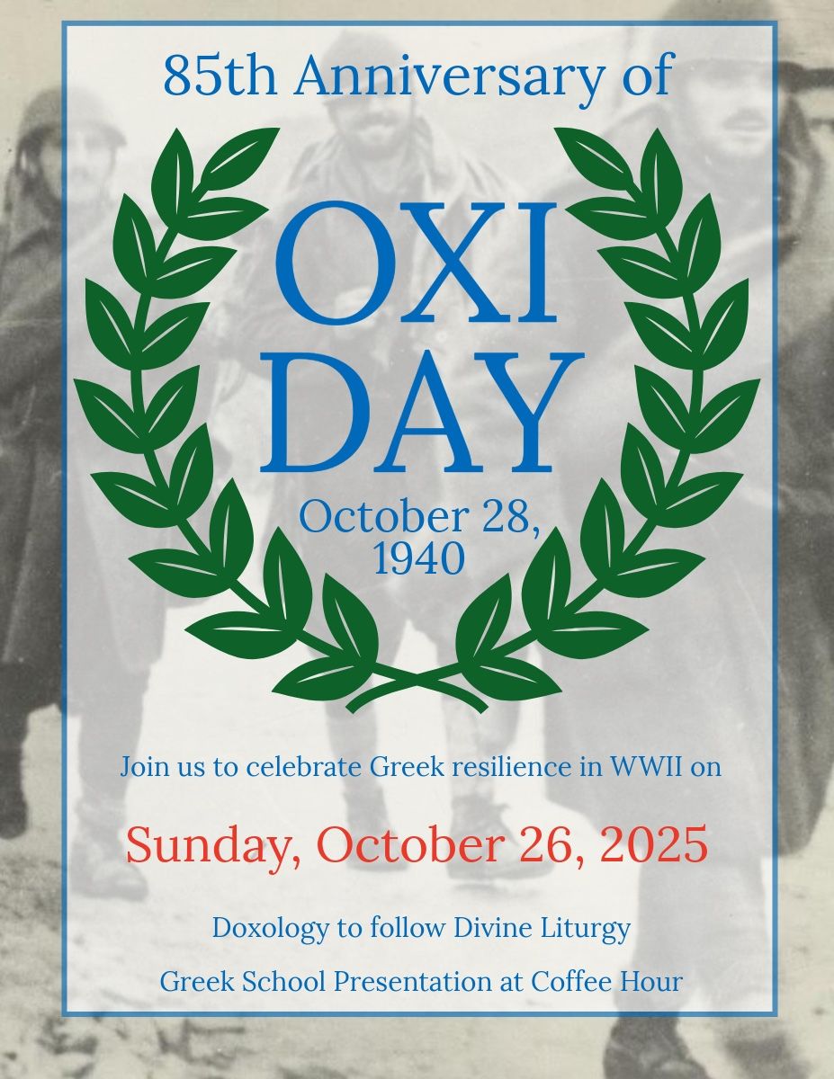 Join us on October 28th to celebrate Oxi Day!